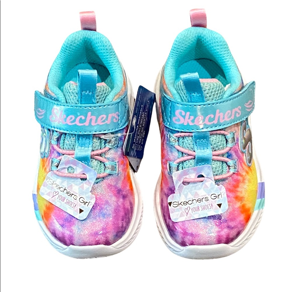 Sketchers rainbow tie dye sneakers